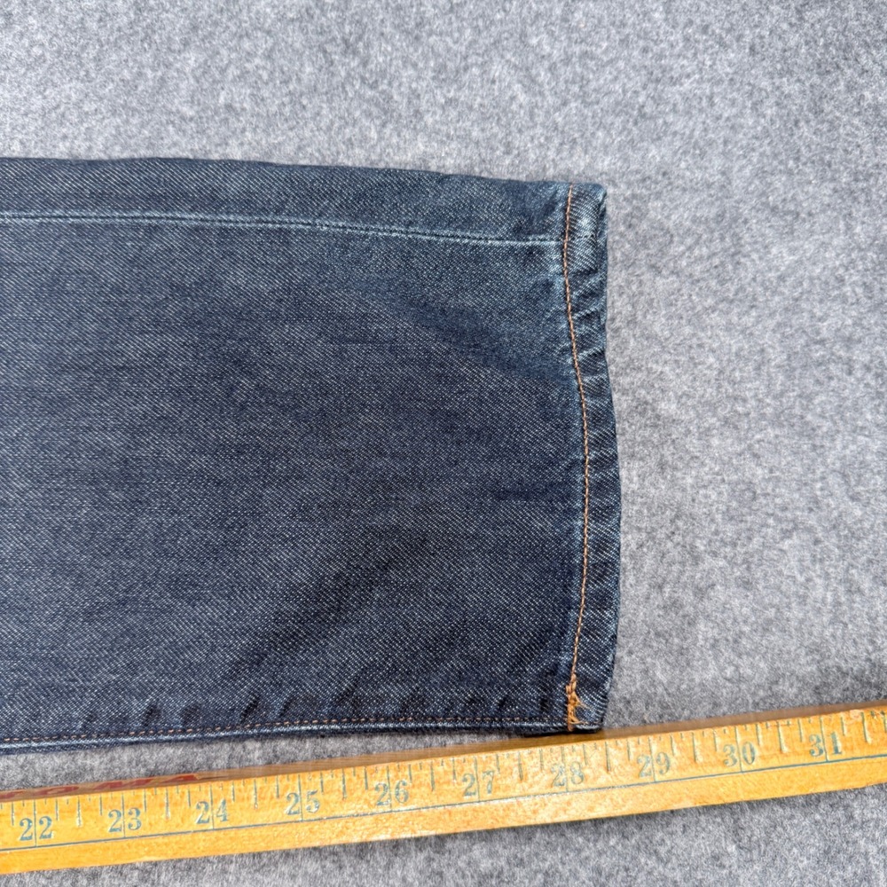 Madewell The Dean Easy Straight Jean Dark Indigo Wash Button Fly Size 24 - Picture 7 of 14